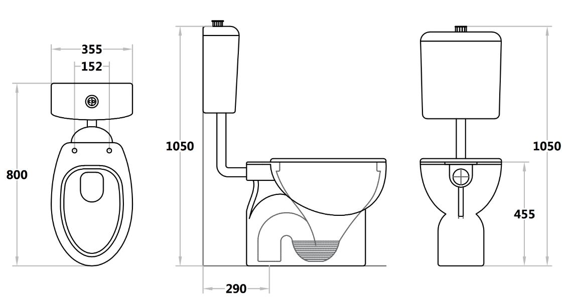 Calla Disable Toilet Suite CL024