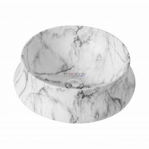 Matte White Carrara PA4040CRA Fine Ceramic Basin