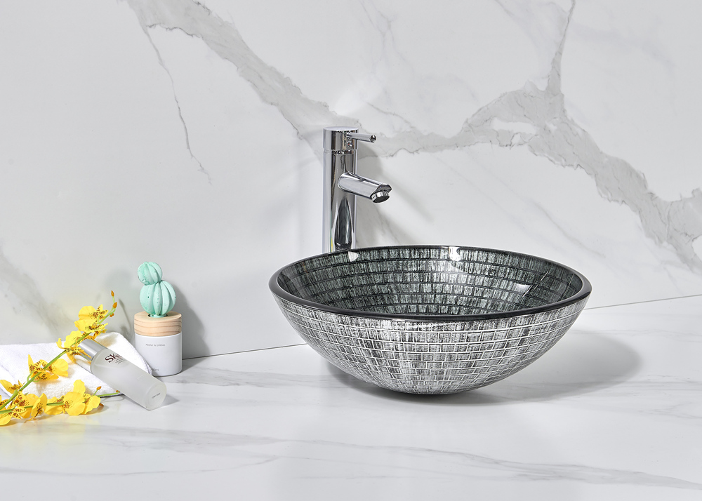 Infinity Grey Round Glass Basin – New Concept Bathrooms Call Now Tel ...