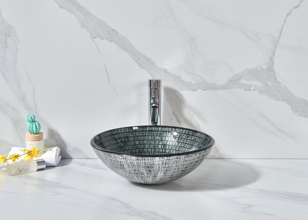 Infinity Grey Round Glass Basin – New Concept Bathrooms Call Now Tel ...